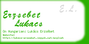 erzsebet lukacs business card